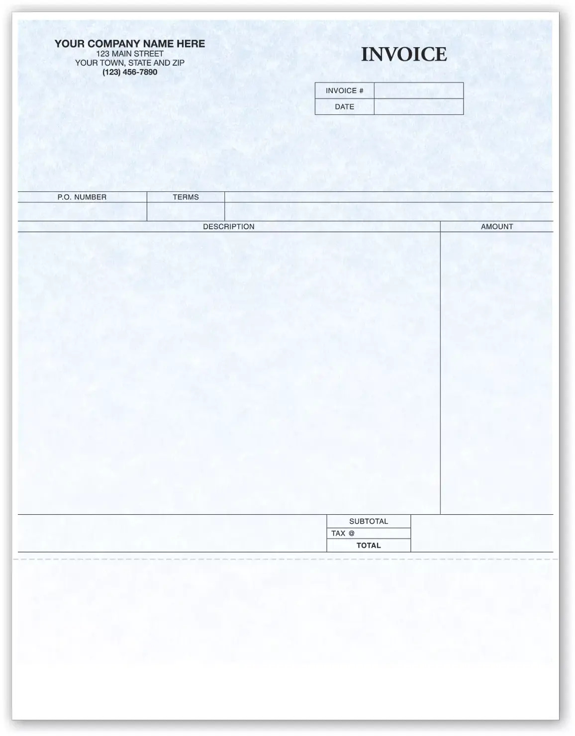 Custom Printed Computer Invoices
