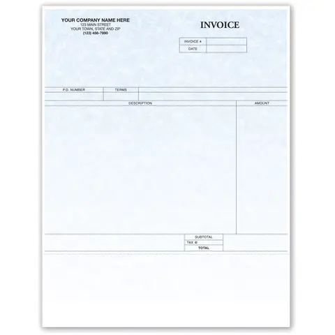 Custom Printed Computer Invoices