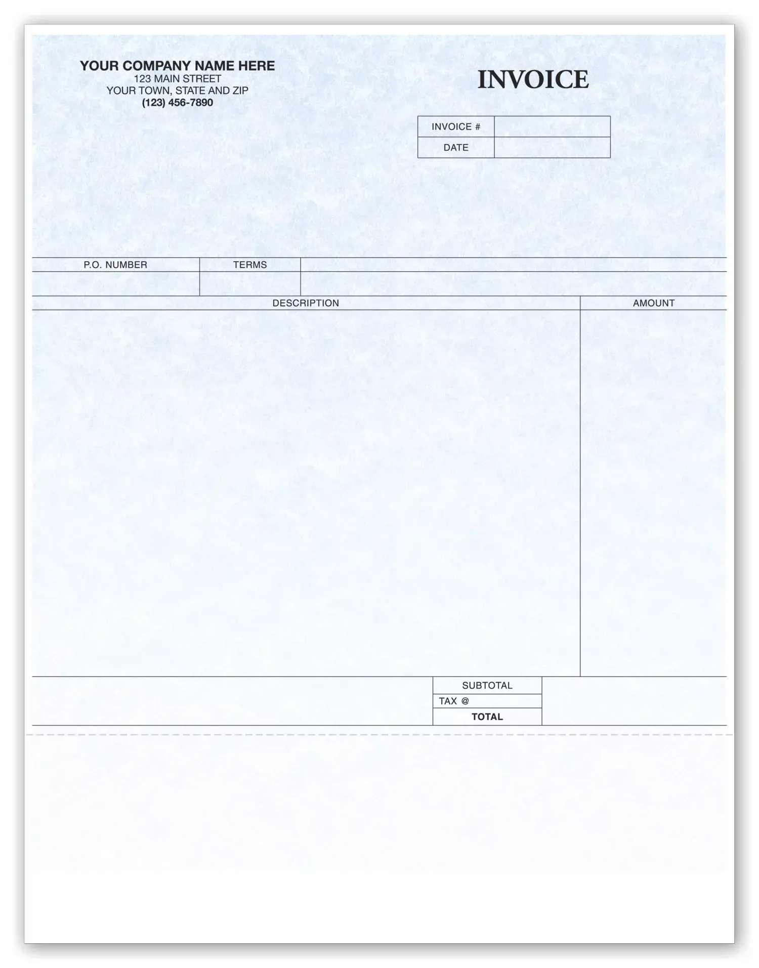 Custom Printed Computer Invoices