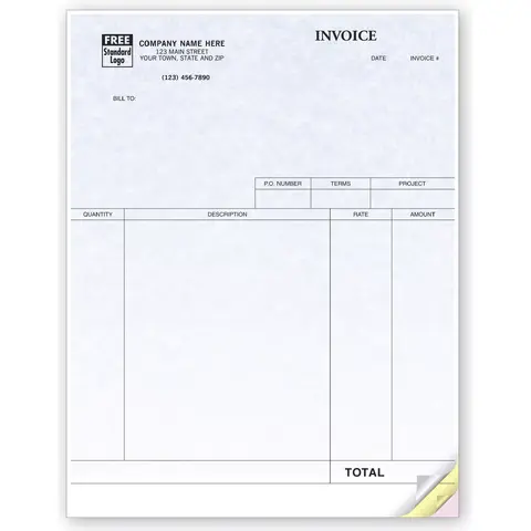 QuickBooks® Laser Service Invoices