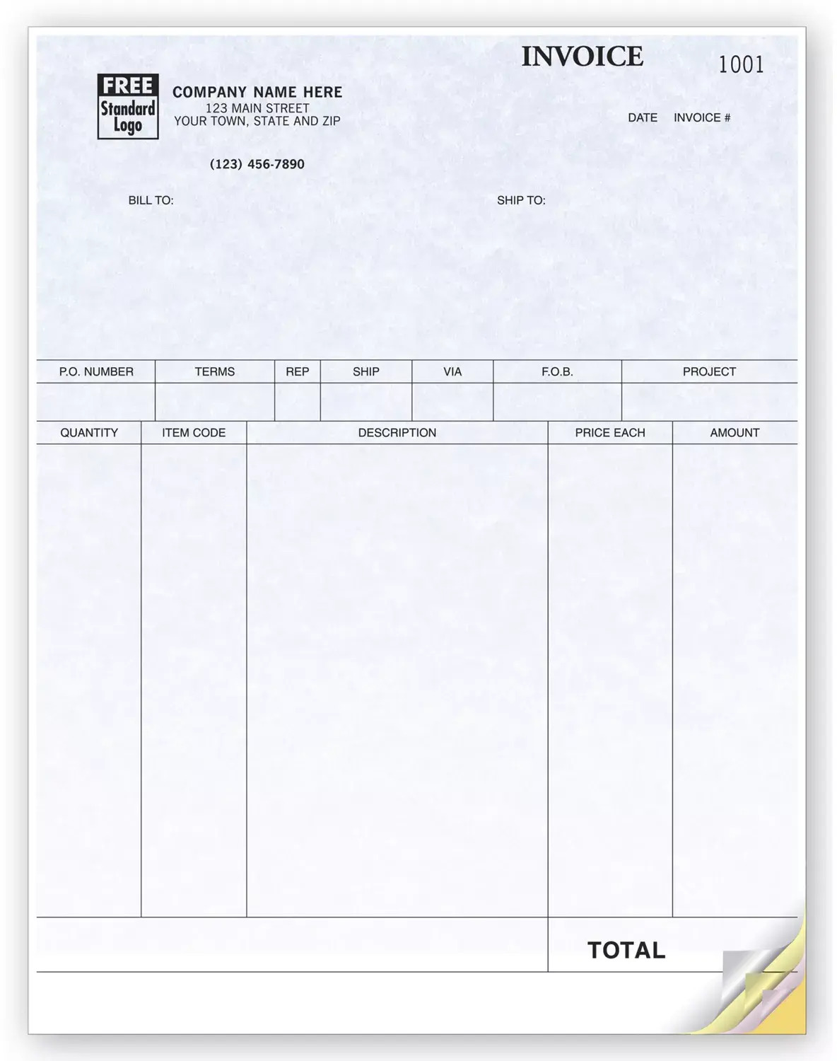 QuickBooks® Laser Product Invoices
