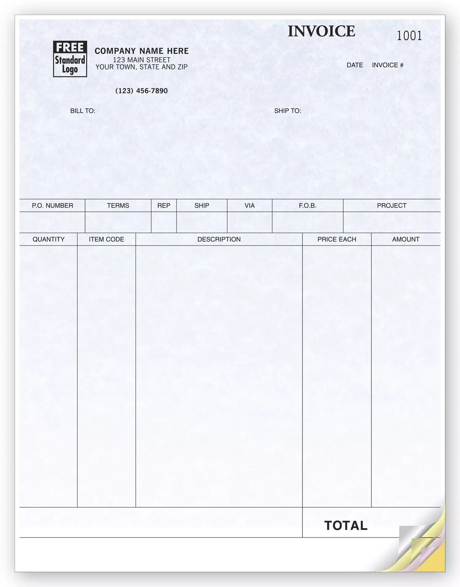 QuickBooks® Laser Product Invoices