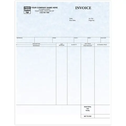 13151G - Laser Service Invoices