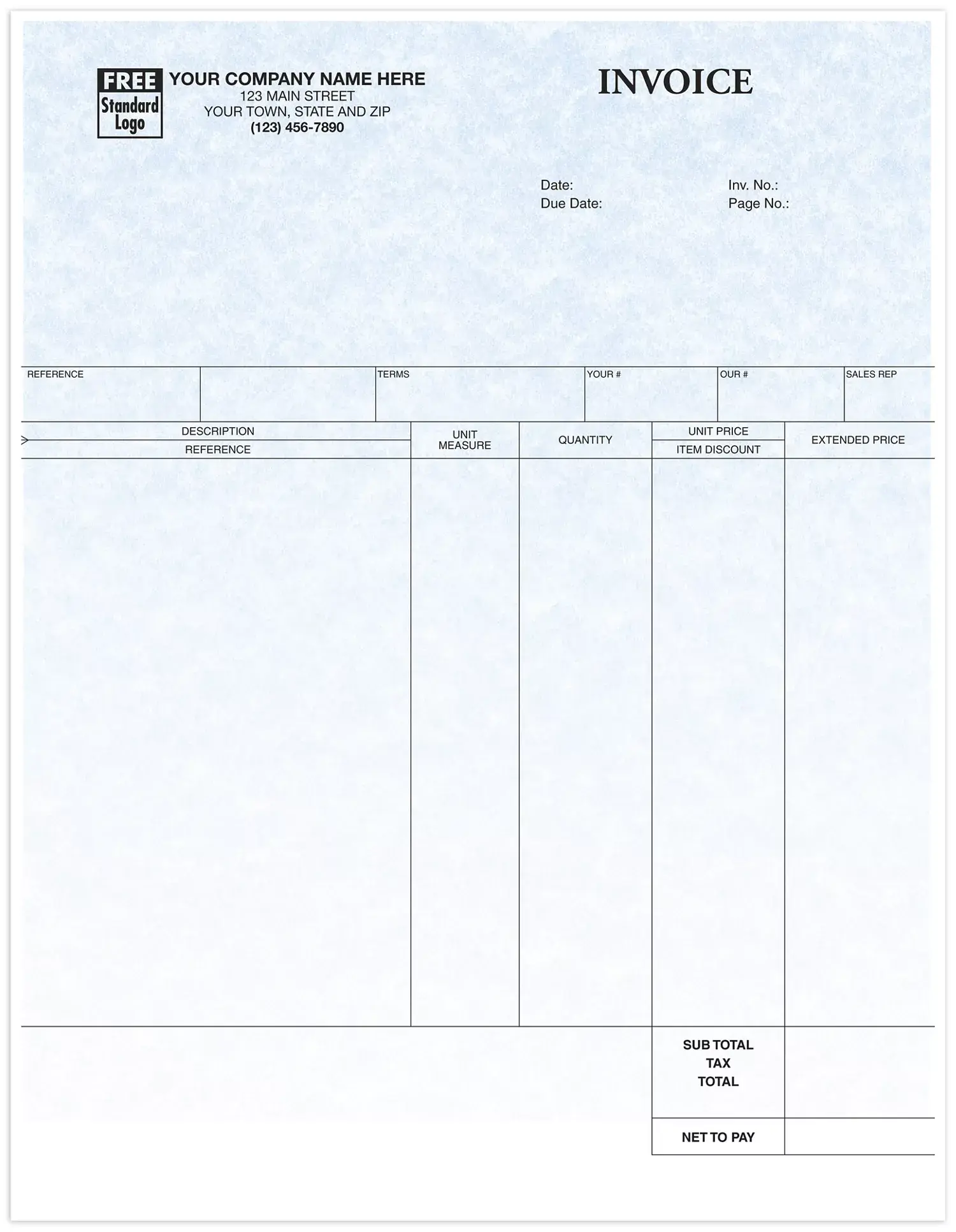 13151G - Laser Service Invoices