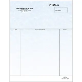 Laser Invoices with 3 Columns and Parchment Background