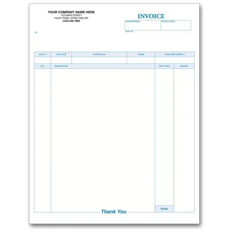 Simple Professional Laser Invoices