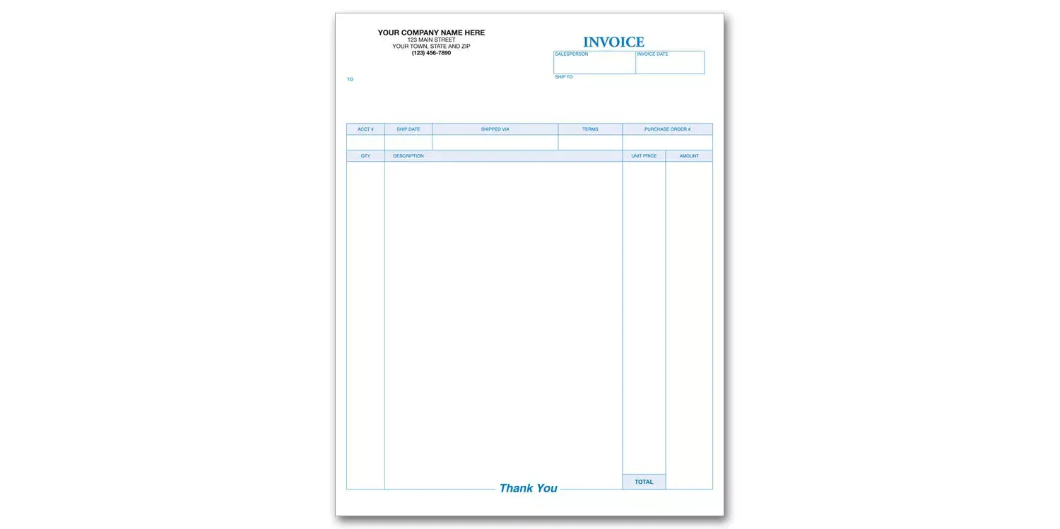 Simple Professional Laser Invoices