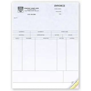 Peachtree Compatible Laser Product Invoices - Parchment Color Background