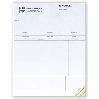 Sage 50 Computer Service Invoices - Parchment Color Background