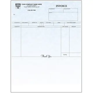 13442G - General Business Invoices - Laser Printer Compatible - Parchment Color Background
