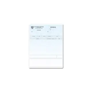 Laser Time & Materials Invoices - Parchment Color Background
