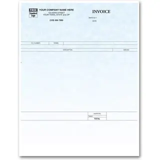 Personalized Simple Laser Invoices