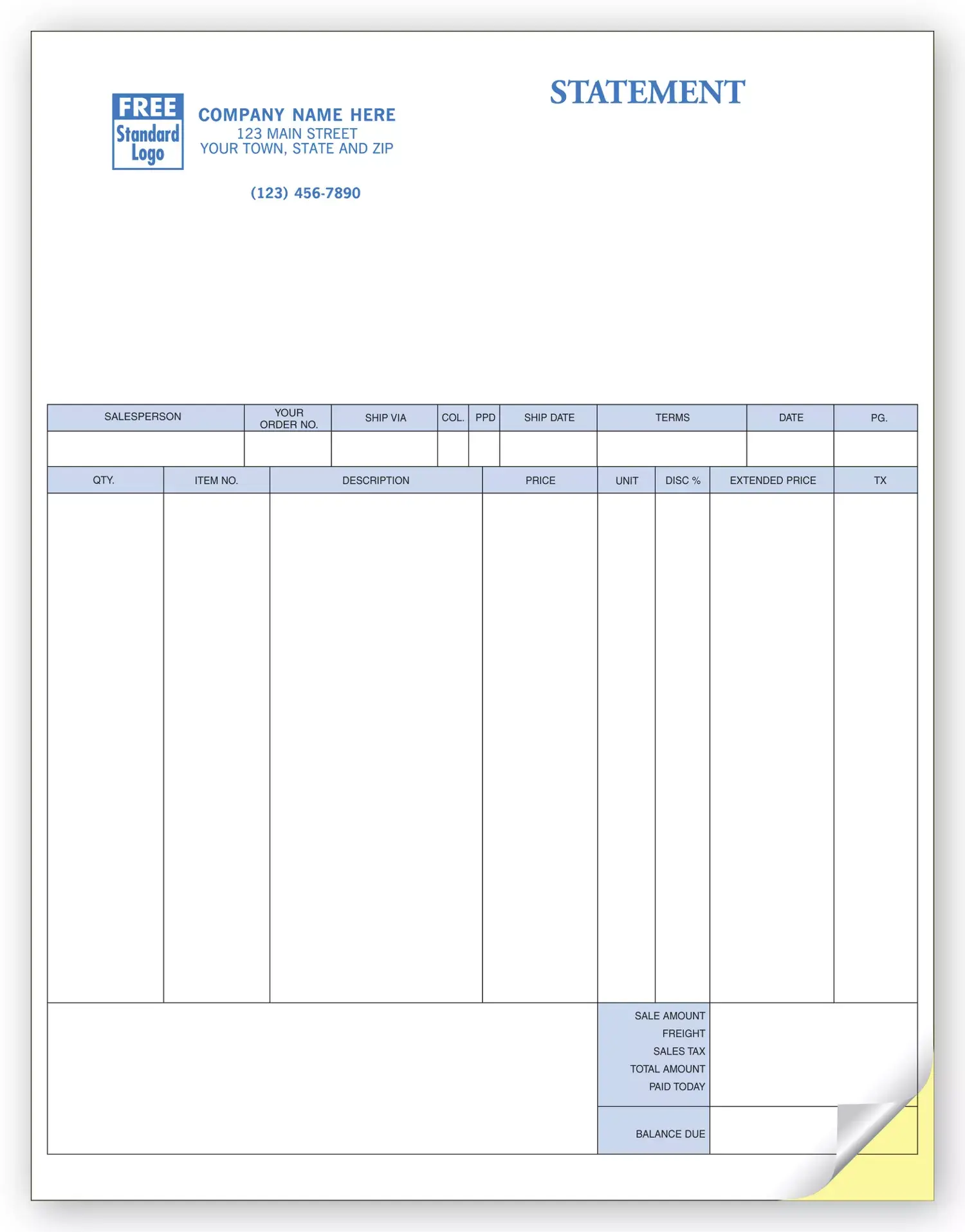 Custom Itemized Business Invoices