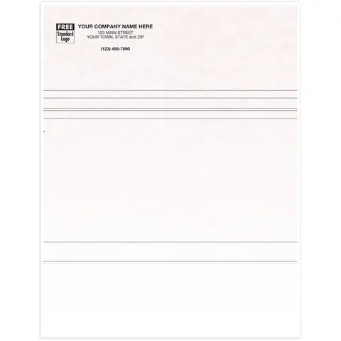 13671G - Lined Computer Business Forms for Office Printers