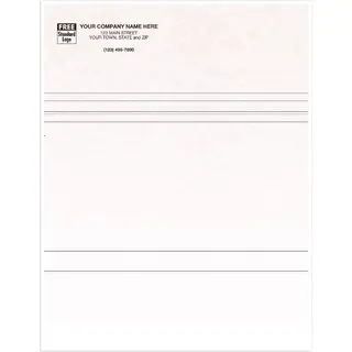 13671G - Lined Computer Business Forms for Office Printers