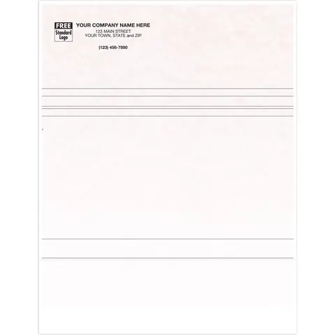13671G - Lined Computer Business Forms for Office Printers