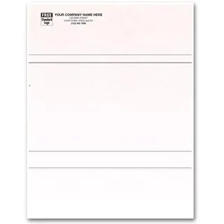 Customized Laser Business Forms with Different Sections