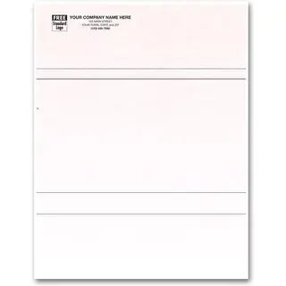 Customized Laser Business Forms with Different Sections