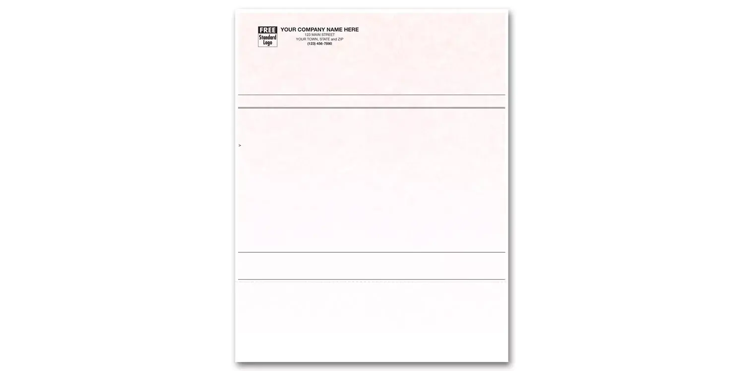 Customized Laser Business Forms with Different Sections