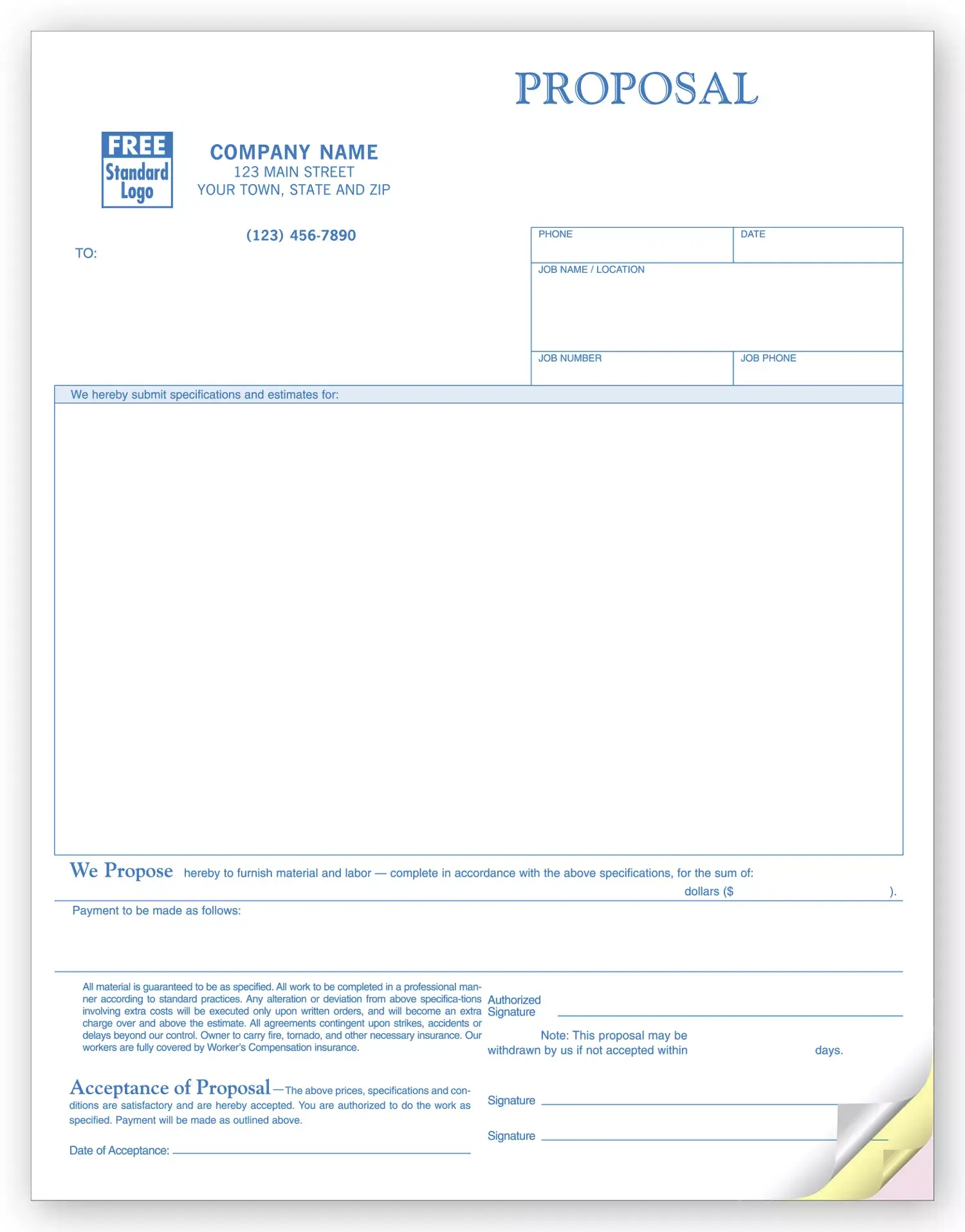 Laser Business Proposals