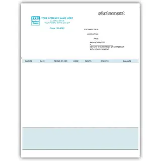 Sage 50 / ACCPAC Laser Statements with Detachable Stub