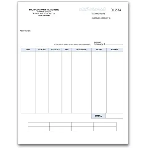 Sage 50 Accounting Laser Statements