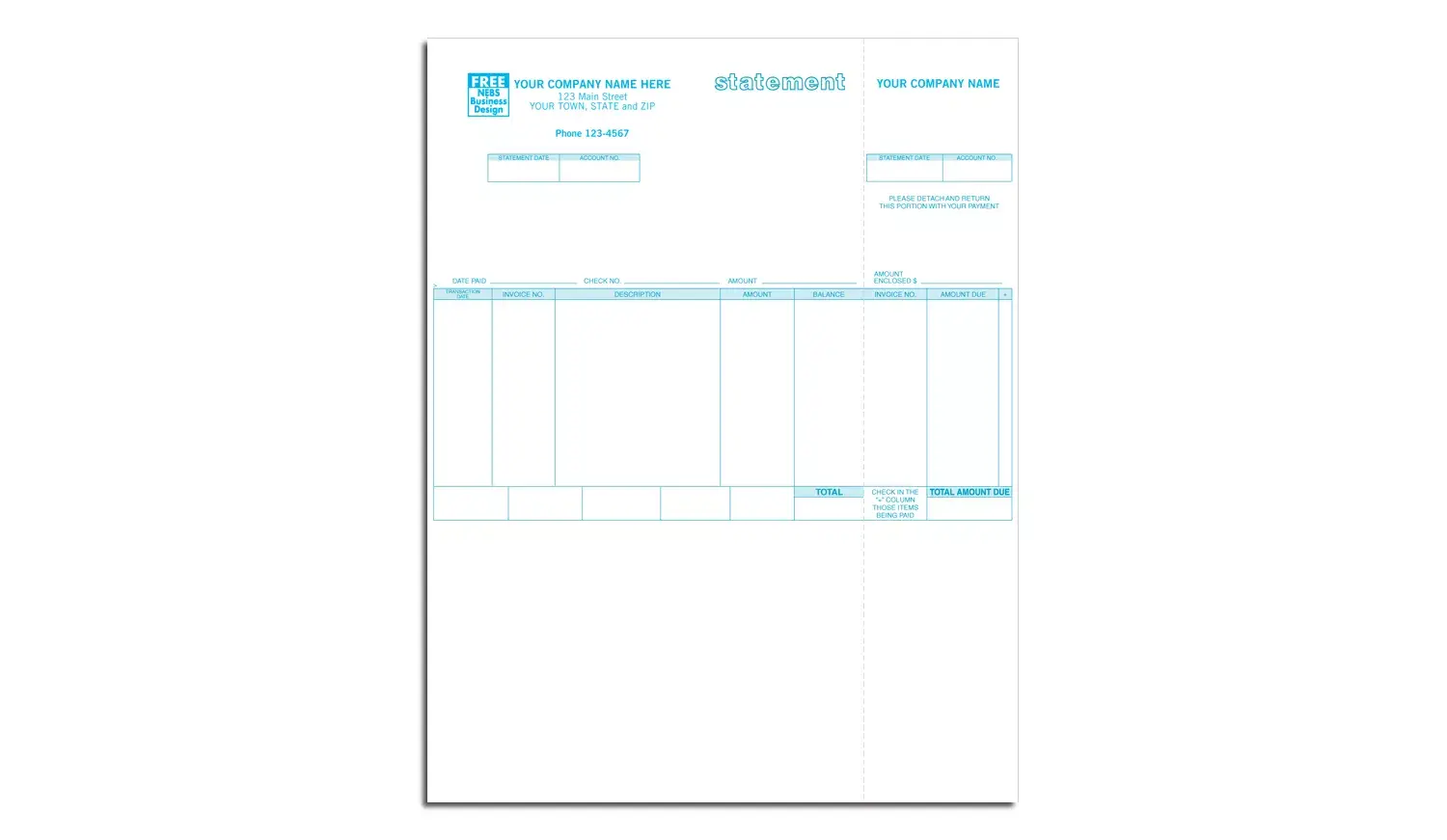 BusinessWorks Laser Statements