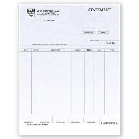 Customized Laser Statements with Parchment Style Color Background