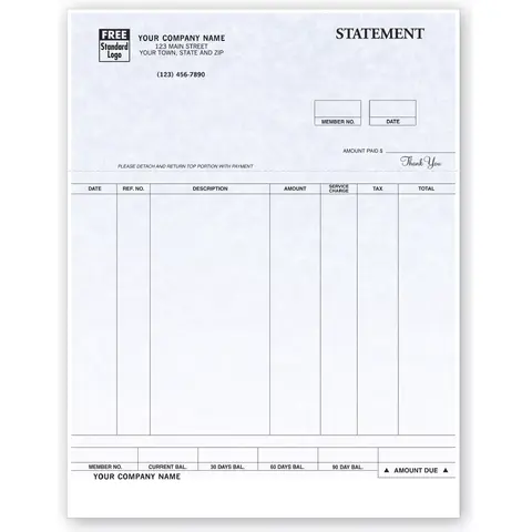 Customized Laser Statements with Parchment Style Color Background
