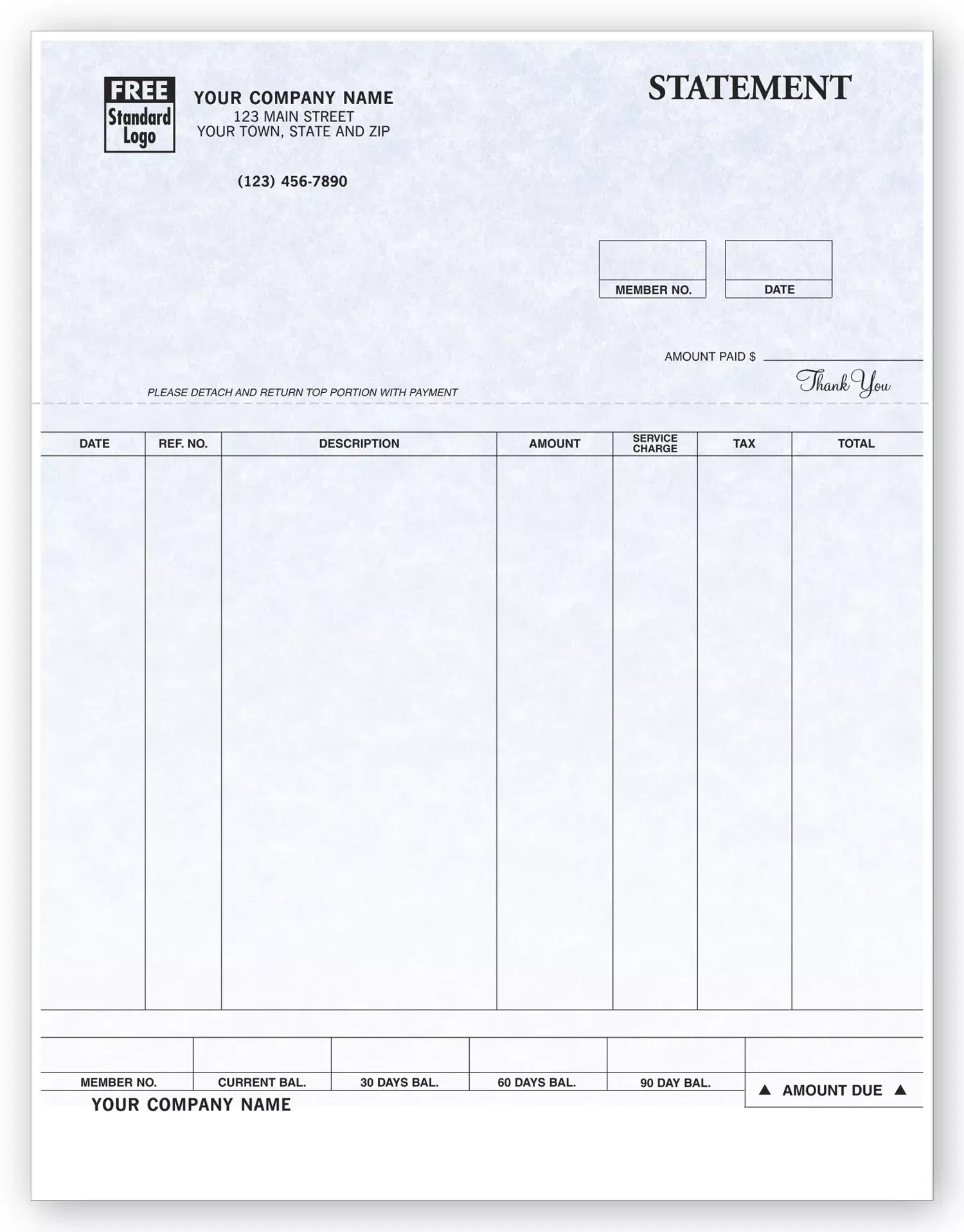 Customized Laser Statements with Parchment Style Color Background