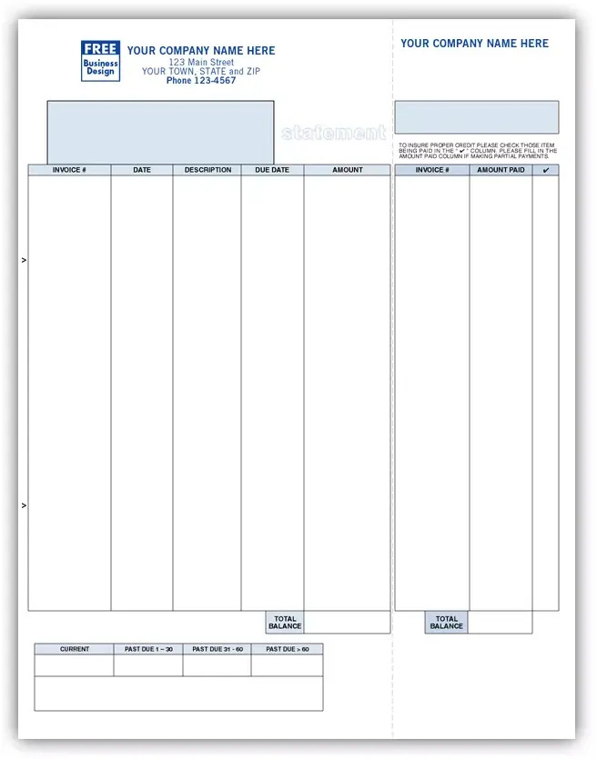 Laser/Inkjet Statements for Your Business