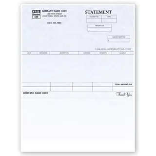 One-Write Plus Laser Statements
