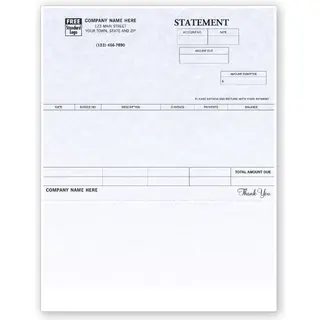 One-Write Plus Laser Statements