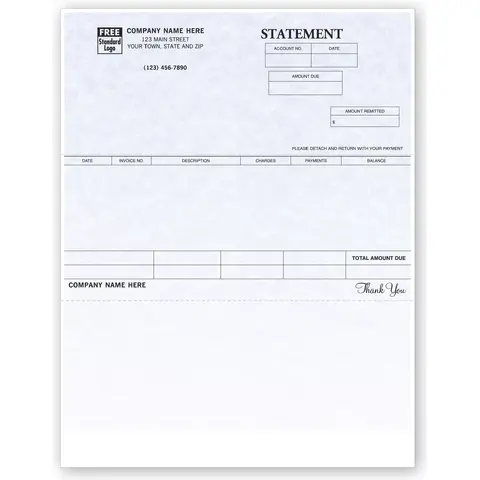 One-Write Plus Laser Statements
