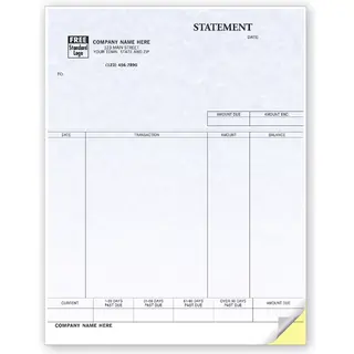 QuickBooks® Laser Statements with Copies