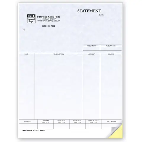 QuickBooks® Laser Statements with Copies