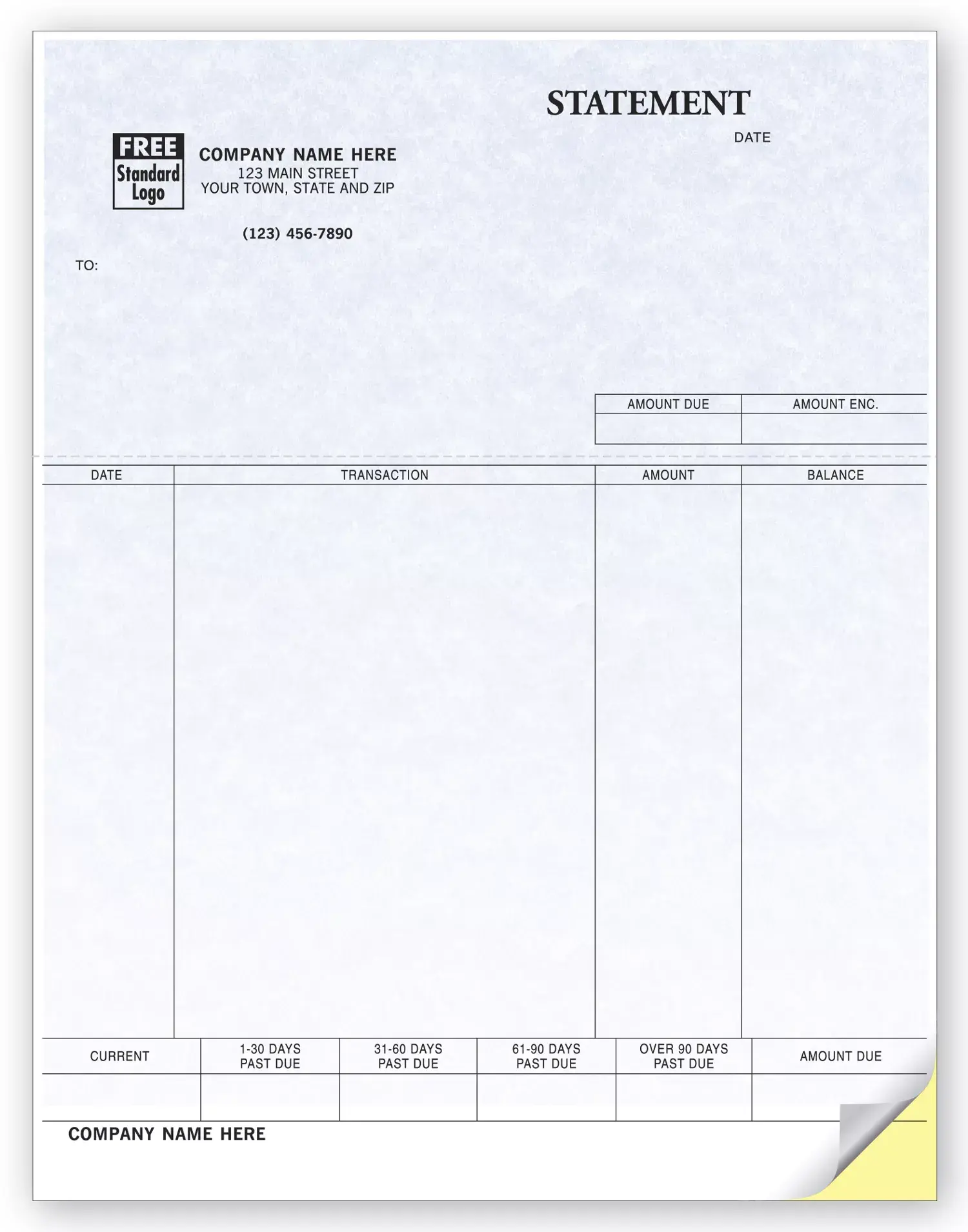 QuickBooks® Laser Statements with Copies