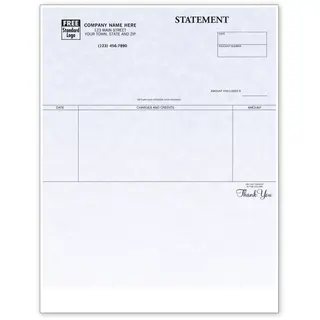 Carbonless Laser Statements