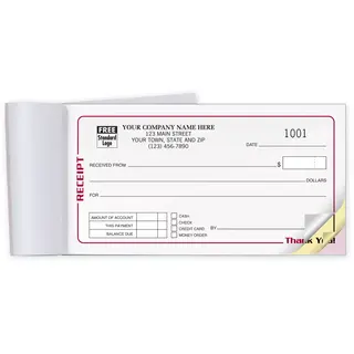Pocket Sized Receipt Books