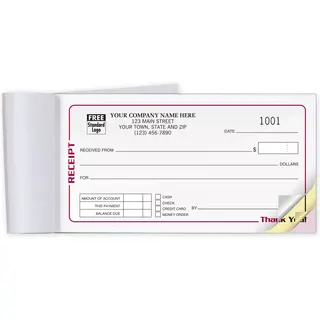 Pocket Sized Receipt Books