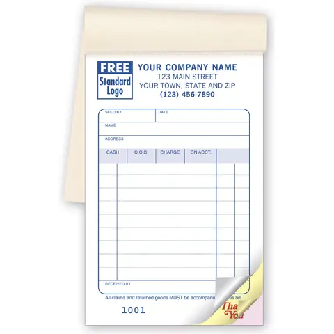 Carbonless Sales Books-Pocket Size