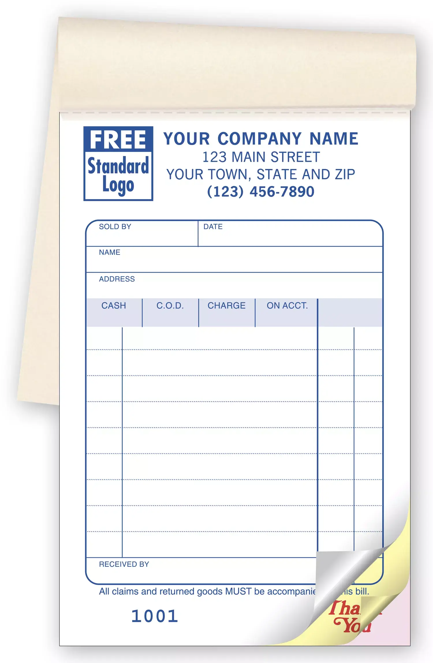 Carbonless Sales Books-Pocket Size