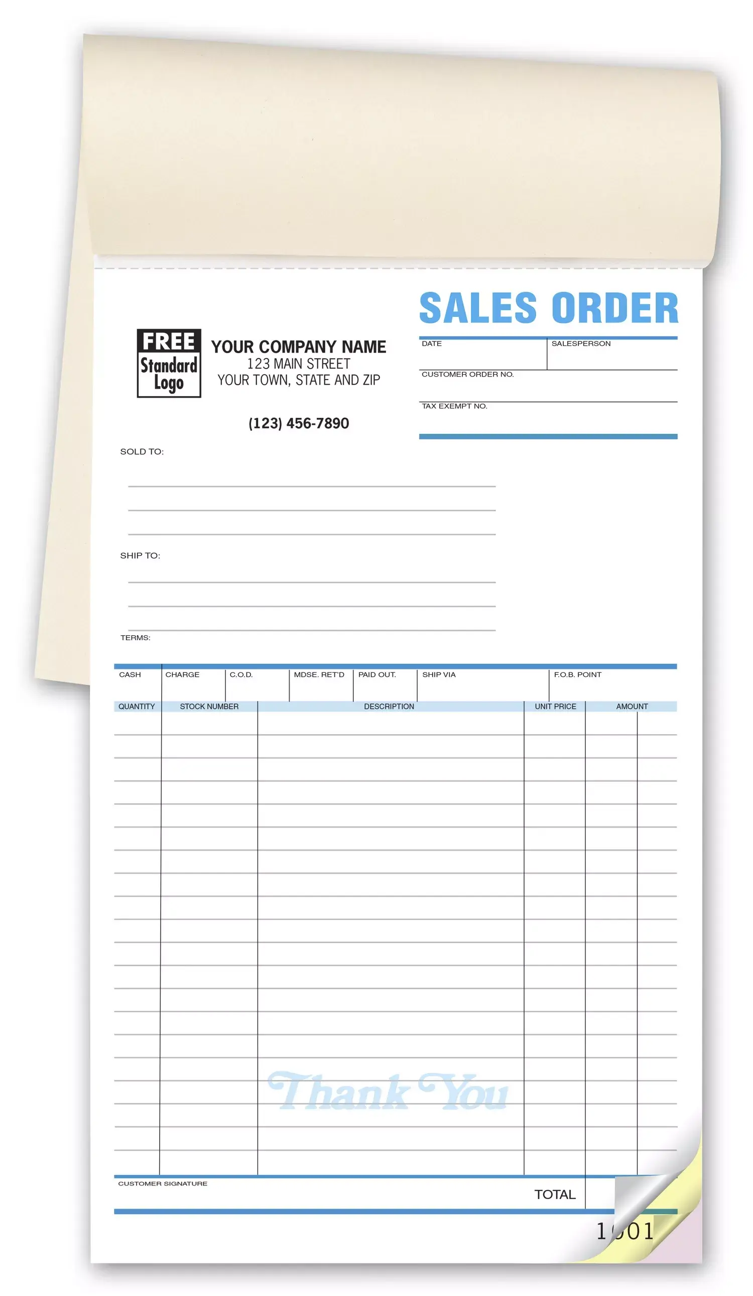 82 - Carbonless Sales Order Books
