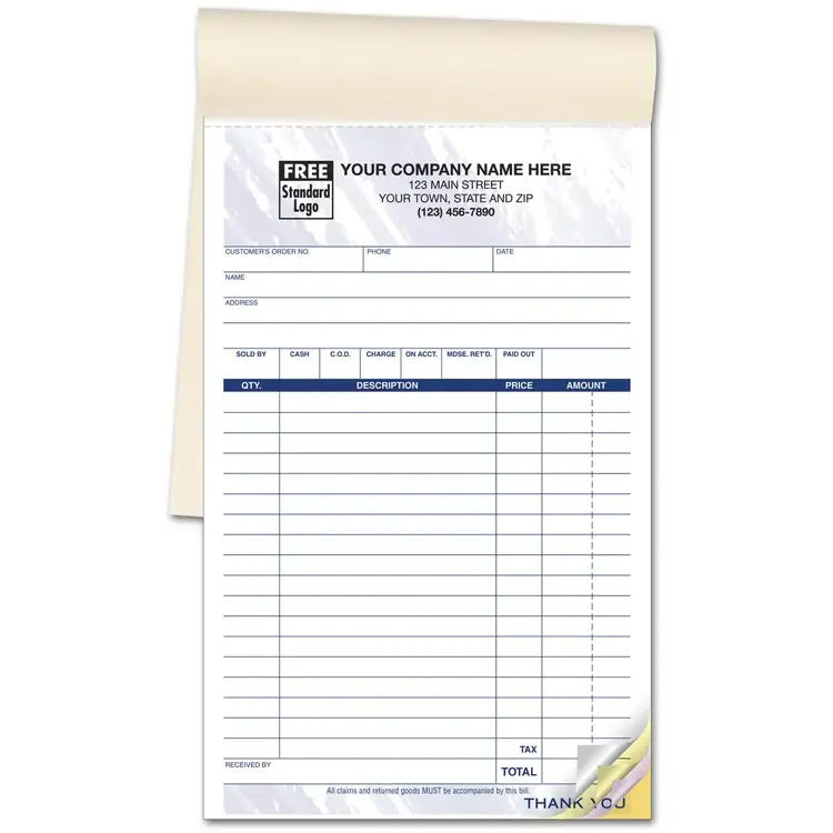 55T - Carbonless Sales Books - Color Collection