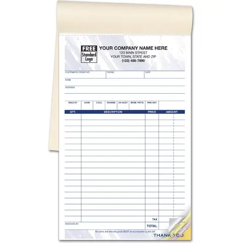 55T - Carbonless Sales Books - Color Collection