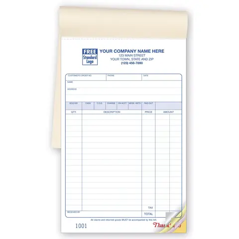 55 - Carbonless Sales Books