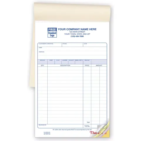55 - Carbonless Sales Books