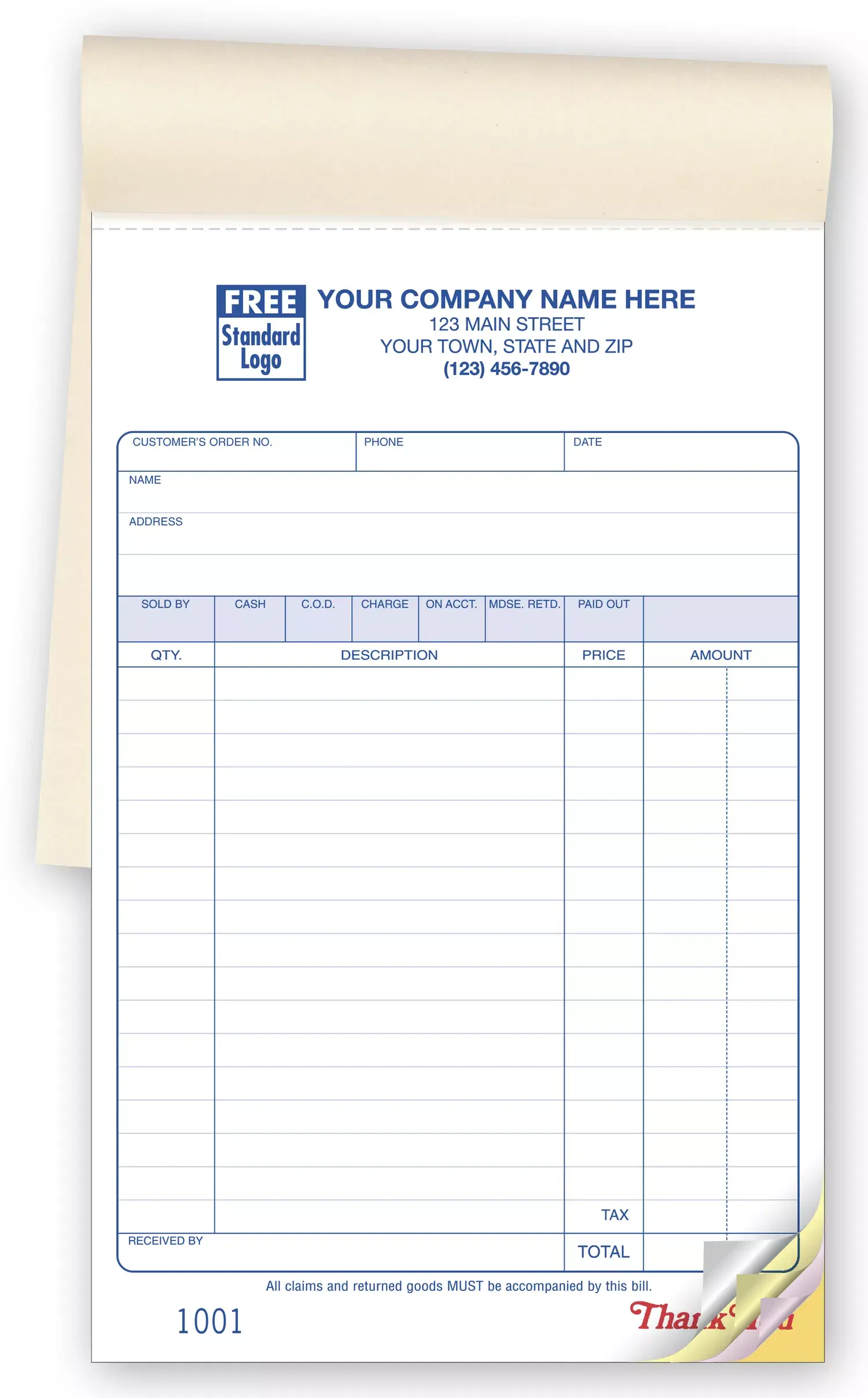55 - Carbonless Sales Books