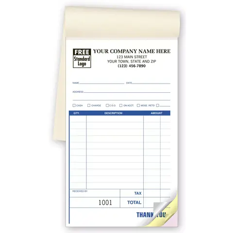Carbonless Sales Books - Medium Format