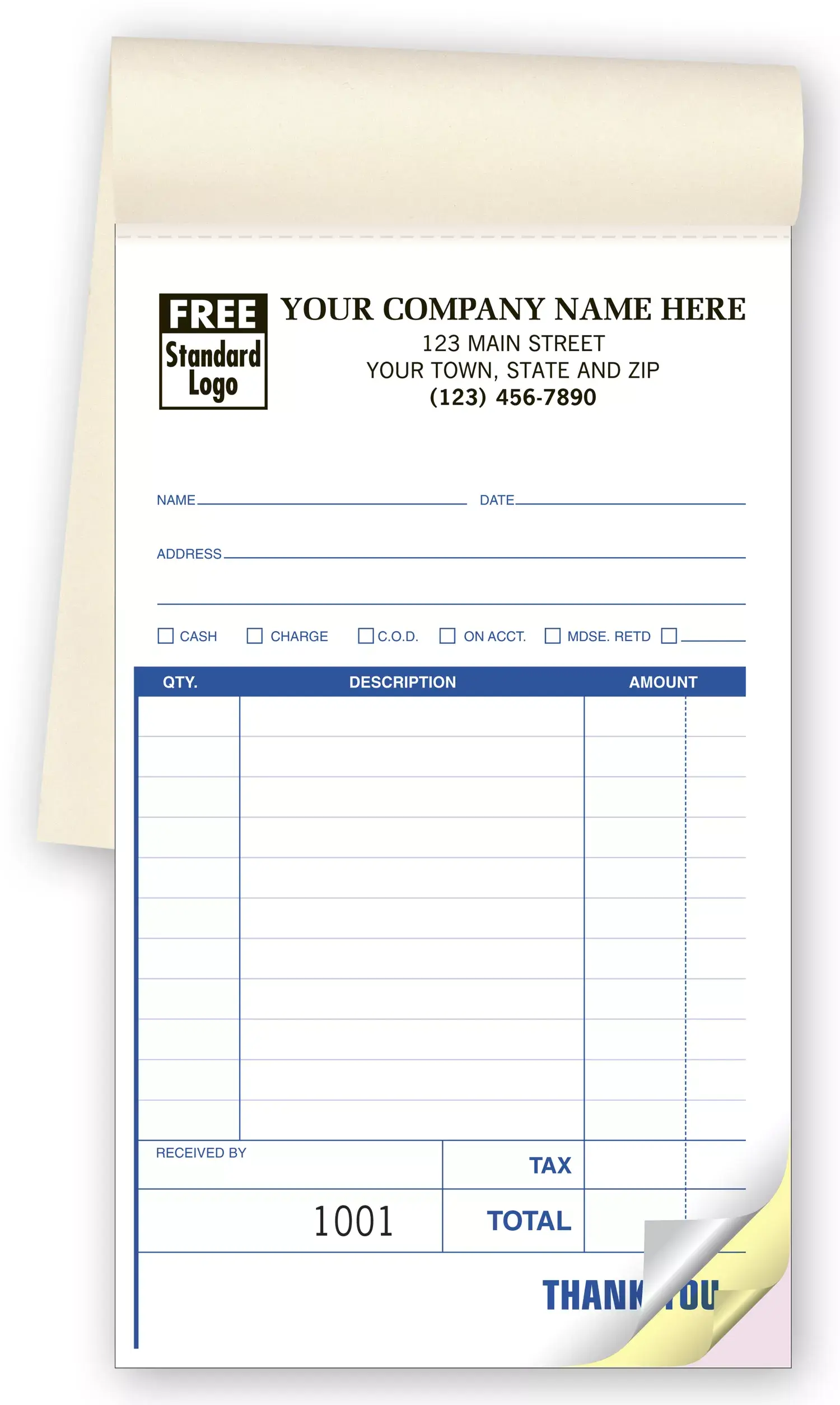 Carbonless Sales Books - Medium Format